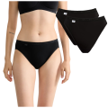 Majtki damskie Sloggi Basic+ Tai czarne 2 szt