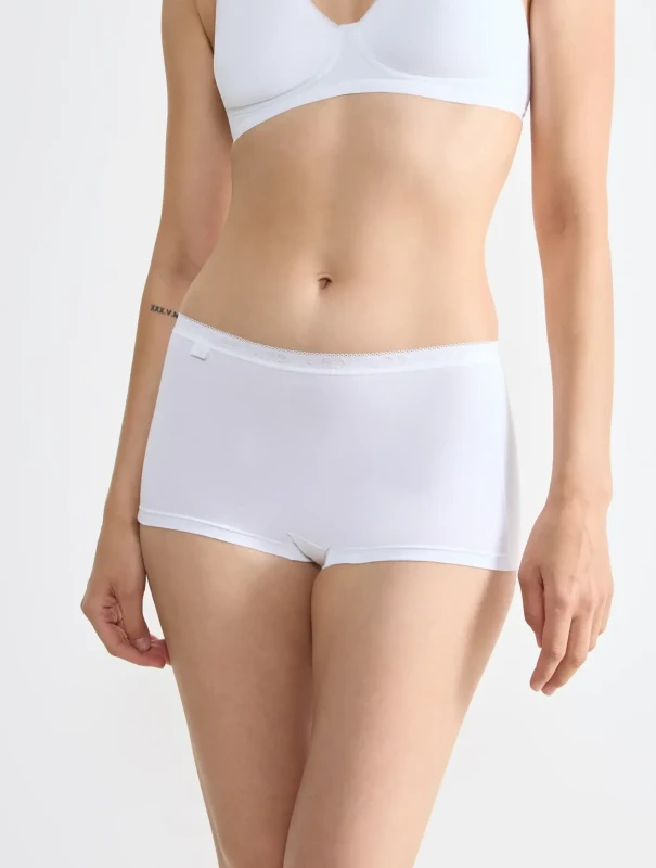 Majtki damskie Sloggi Basic+ SHORT białe