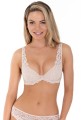 Biustonosz Lauma Lace Love push-up beżowy