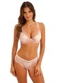 Biustonosz Wacoal Embrace Lace Plunge Angel Wing/rose Dust beż