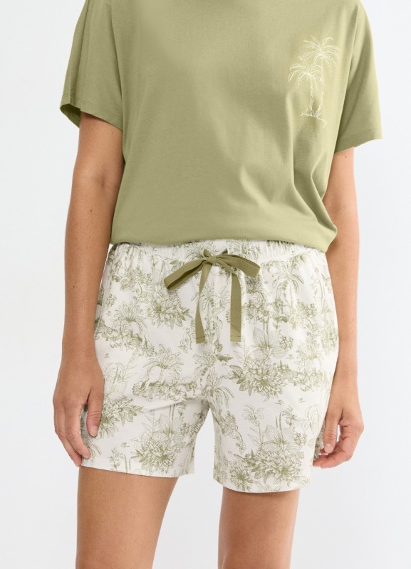 Triumph Mix & Match SHORTS 01 zielone kwiaty
