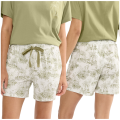 Triumph Mix & Match SHORTS 01 zielone kwiaty