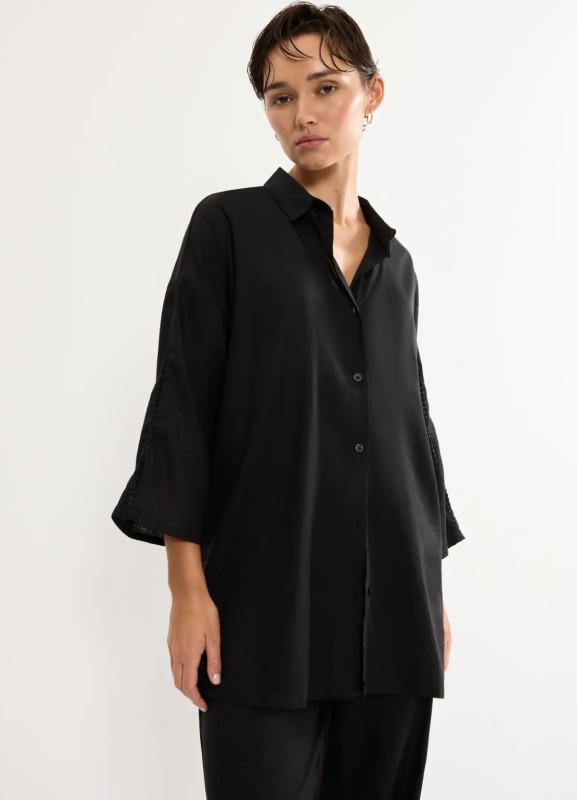 Koszula Triumph Summer Wear Boyfriend czarna