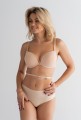 Biustonosz Lemax Leila Push-up Multiway do odkrytych pleców wielofunkcyjny stanik beżowy