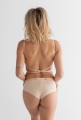Biustonosz Lemax Leila Push-up Multiway do odkrytych pleców wielofunkcyjny stanik beżowy
