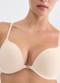 Biustonosz TRIUMPH Pure Micro WHUF cielisty zapinany z przodu