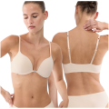 Biustonosz TRIUMPH Pure Micro WHUF cielisty zapinany z przodu