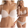 Biustonosz LEMAX Savannah Oil Push up porcelanowy róż 2396-85