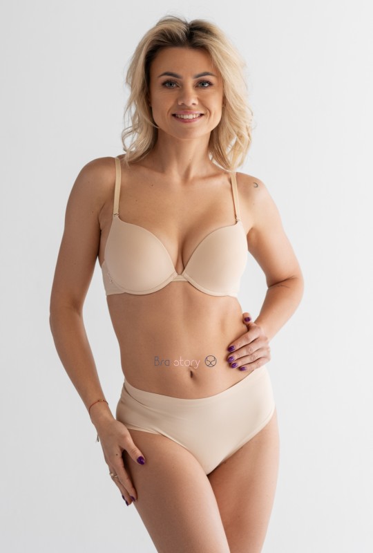 Biustonosz LEMAX Skin Oil Push up beż 2757-57
