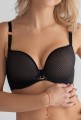 Biustonosz LEMAX Vanessa Plunge Czarny/Beż 2353-04/57