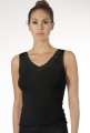 Top NVC Wool Silk koszulka wełna merino / jedwab czarna