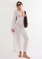 Sukienka Triumph Beach MyWear Crochet Long Dress LSL biała