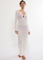 Sukienka Triumph Beach MyWear Crochet Long Dress LSL biała
