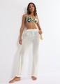 Spodnie Triumph Beach MyWear Crochet Trousers białe