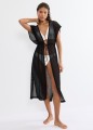 Kimono Triumph Beach MyWear Crochet czarne