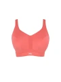 Endurance nieusztywniany biustonosz sportowy Panache grapefruit