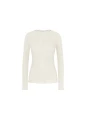 Koszulka TRIUMPH VERSATILE RIB Cardigan LSL biała