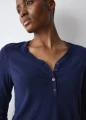 Longsleeve Triumph Mix&Match LSL Top Soft granatowy