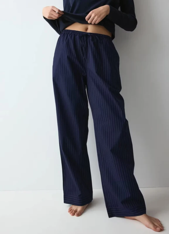 Triumph Mix&Match Trousers Poplin granatowe paski