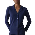 Triumph Koszula z guzikami Mix&Match LSL Top BF Soft granat