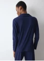 Triumph Koszula z guzikami Mix&Match LSL Top BF Soft granat