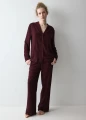 Piżama Triumph Amourette Jacquard PW bordowa