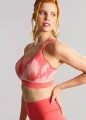 Biustonosz Panache BOUNDLESS 7341E Non Wired Spotrs Bra Pink Abstract