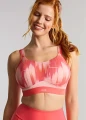 Biustonosz Panache BOUNDLESS 7341E Non Wired Spotrs Bra Pink Abstract